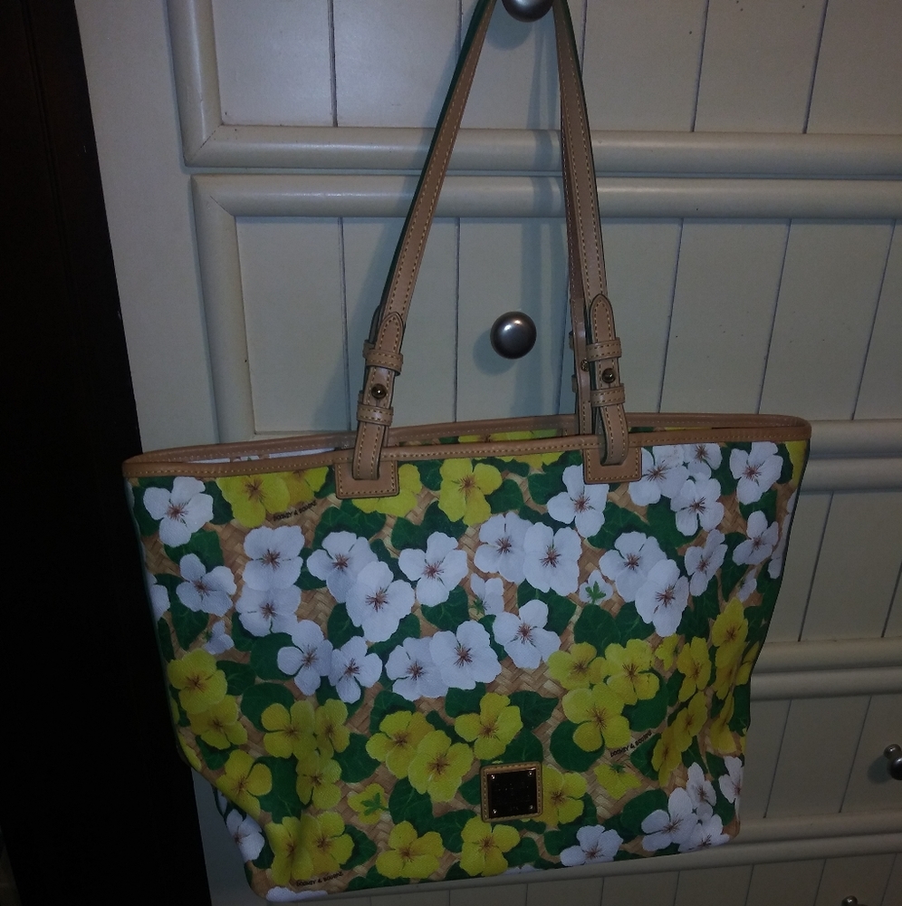 Dooney & Bourke coated cotton floral tote